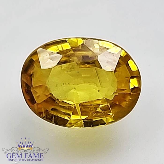 Yellow Sapphire 1.35ct Natural Gemstone Thailand