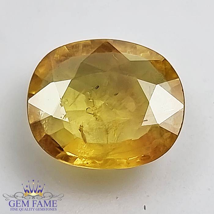 Yellow Sapphire 3.26ct Natural Gemstone Thailand