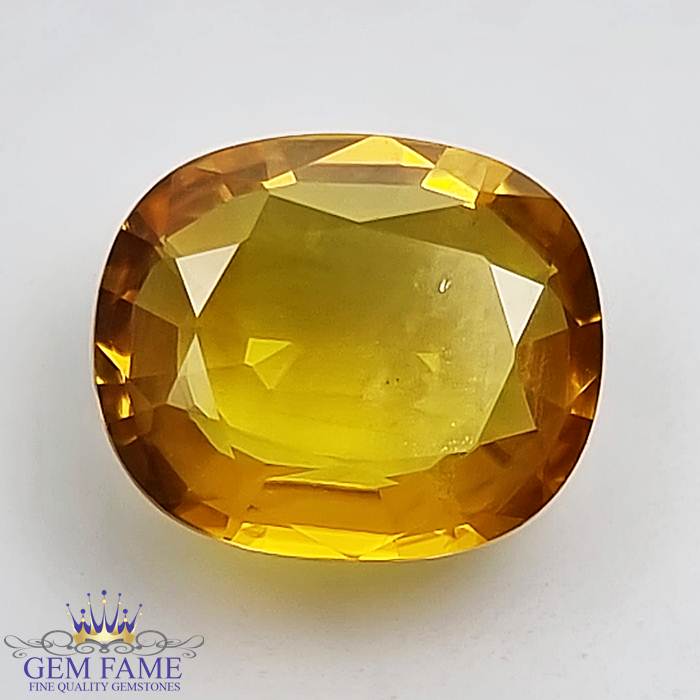 Yellow Sapphire 4.13ct Natural Gemstone Thailand