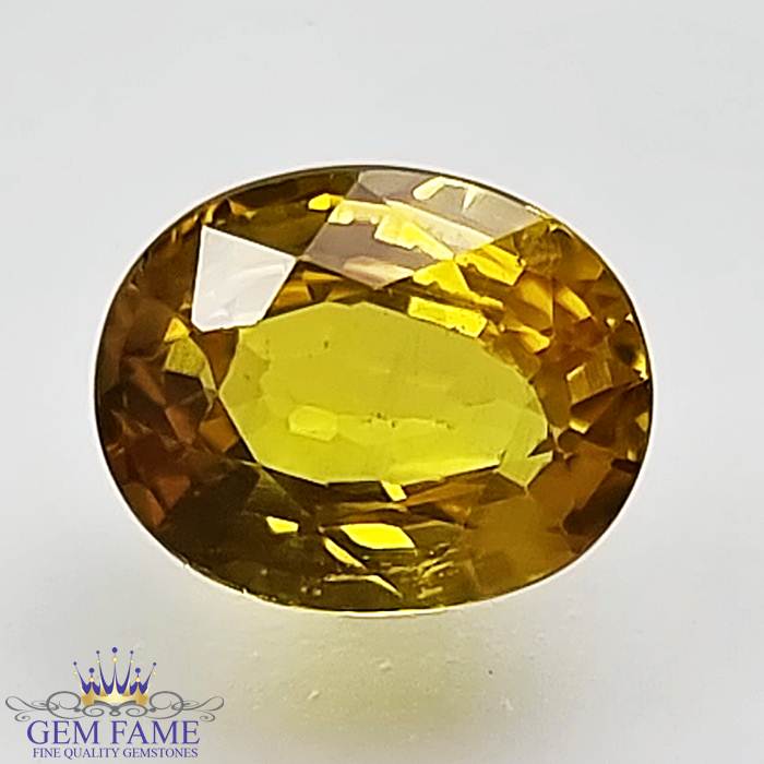 Yellow Sapphire 1.72ct Natural Gemstone Thailand