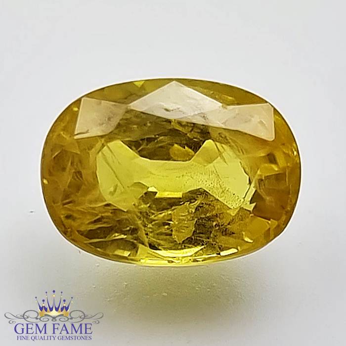 Yellow Sapphire 3.56ct Natural Gemstone Thailand