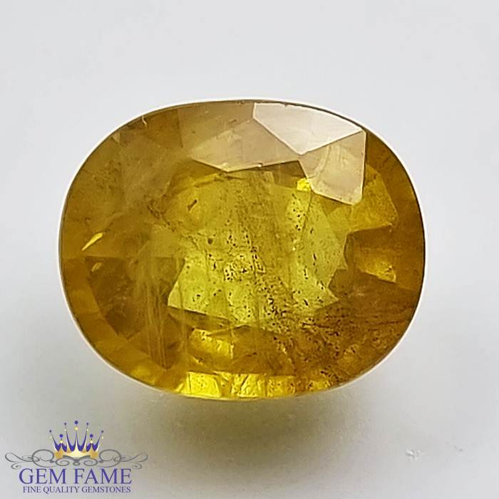 Yellow Sapphire 5.41ct Natural Gemstone Thailand