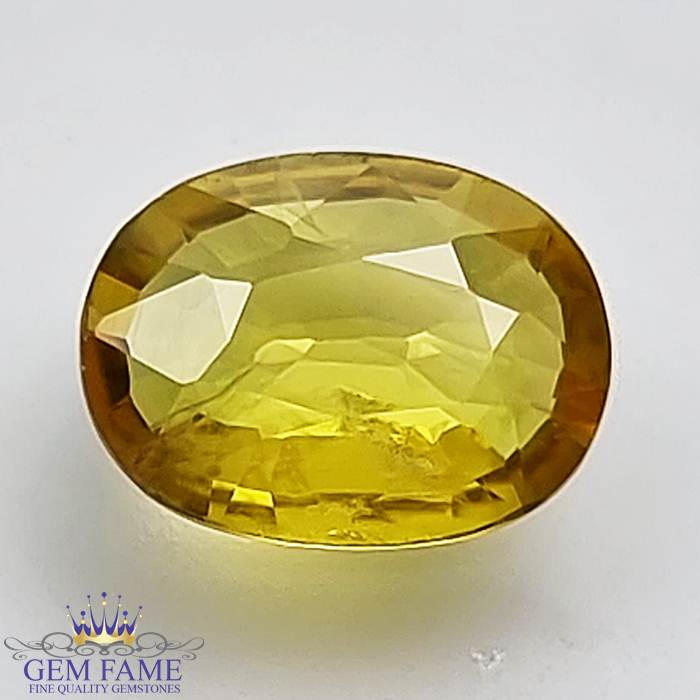Yellow Sapphire 1.65ct Natural Gemstone Thailand