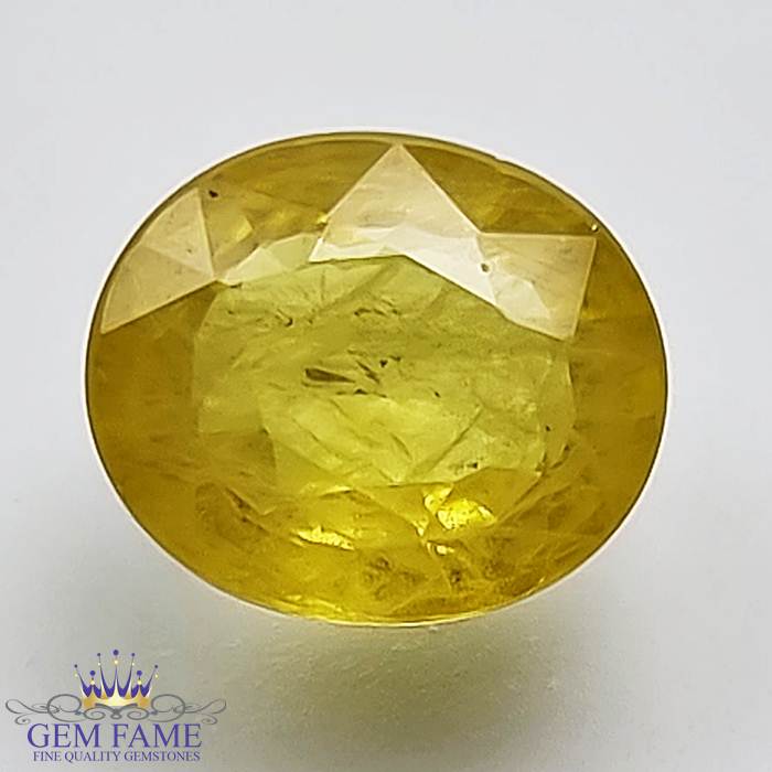 Yellow Sapphire 3.33ct Natural Gemstone Thailand
