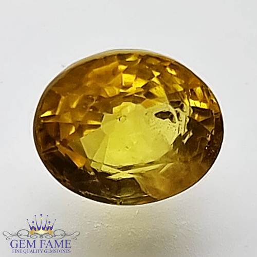Yellow Sapphire 1.22ct Natural Gemstone Thailand