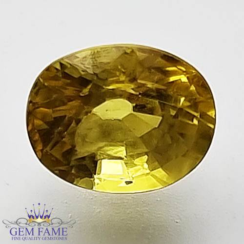 Yellow Sapphire 1.22ct Natural Gemstone Thailand