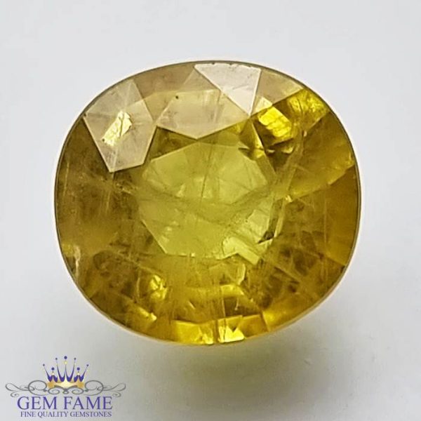 Yellow Sapphire 2.54ct Natural Gemstone Thailand