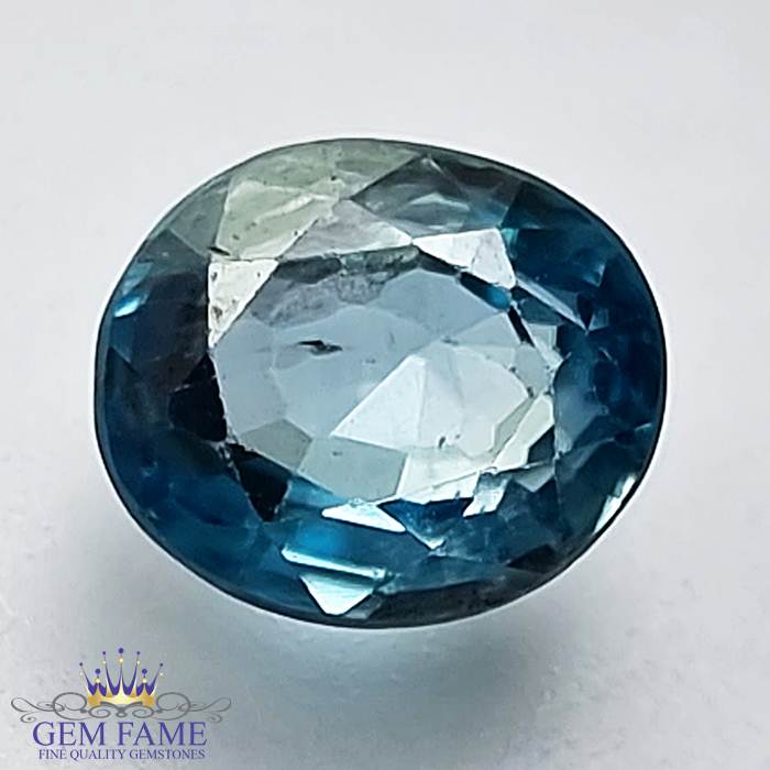 Blue Zircon 3.54ct Gemstone Cambodia
