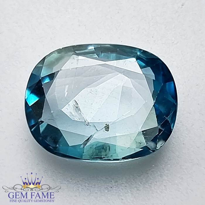 Blue Zircon 4.63ct Gemstone Cambodia