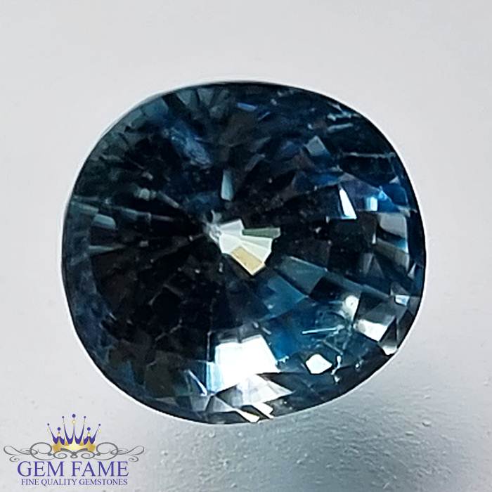 Blue Zircon 3.19ct Gemstone Cambodia