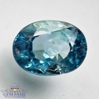 Blue Zircon 3.38ct Gemstone Cambodia