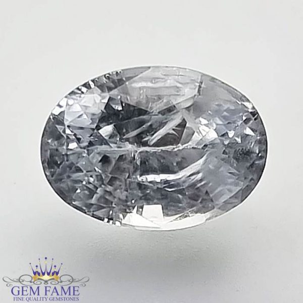 White Sapphire 2.26ct Gemstone Ceylon
