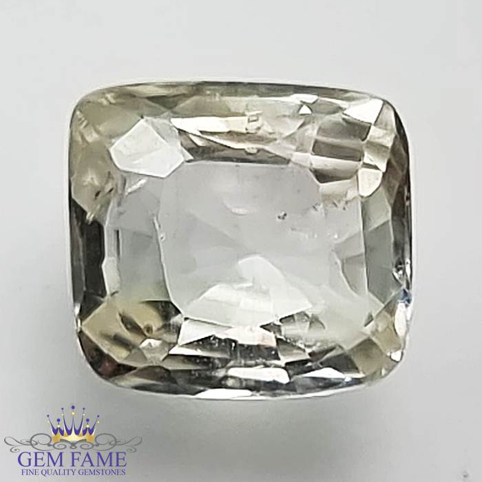 White Sapphire 2.39ct Gemstone Ceylon