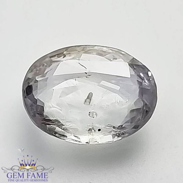 White Sapphire 3.56ct Gemstone Ceylon