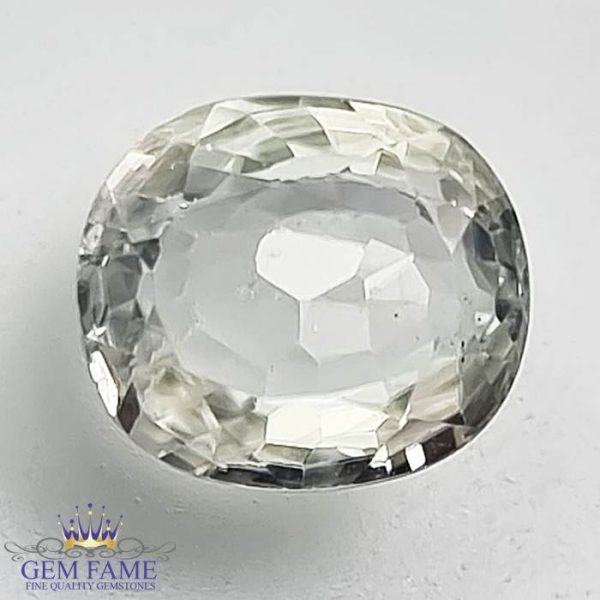 White Zircon 2.56ct Gemstone Cambodia