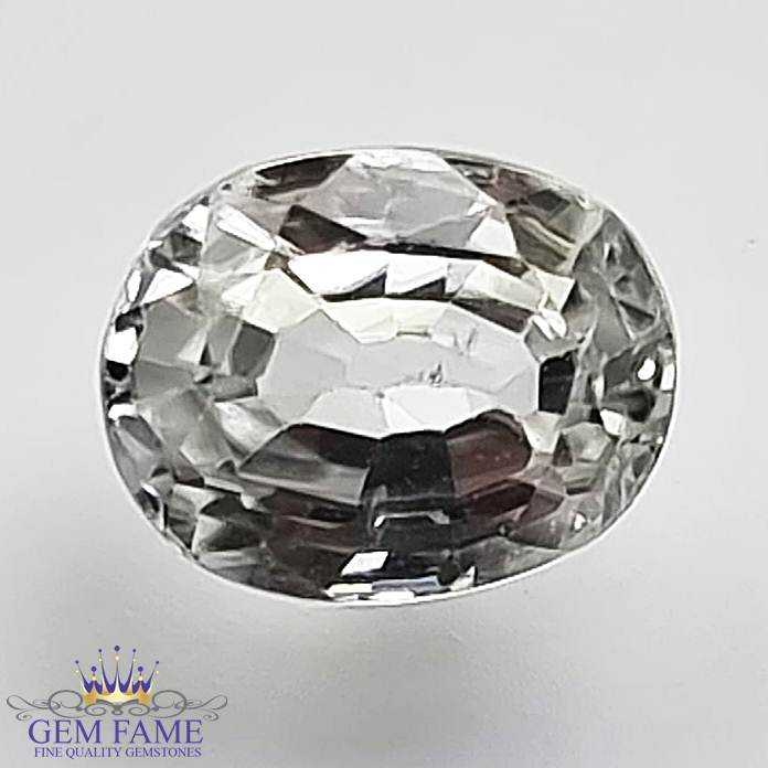 White Zircon 2.69ct Gemstone Cambodia