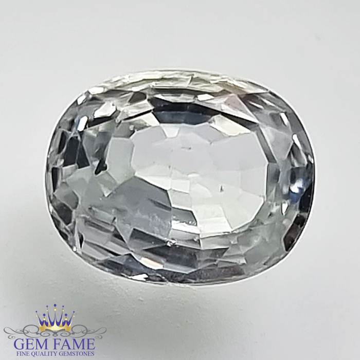 White Zircon 2.98ct Gemstone Cambodia