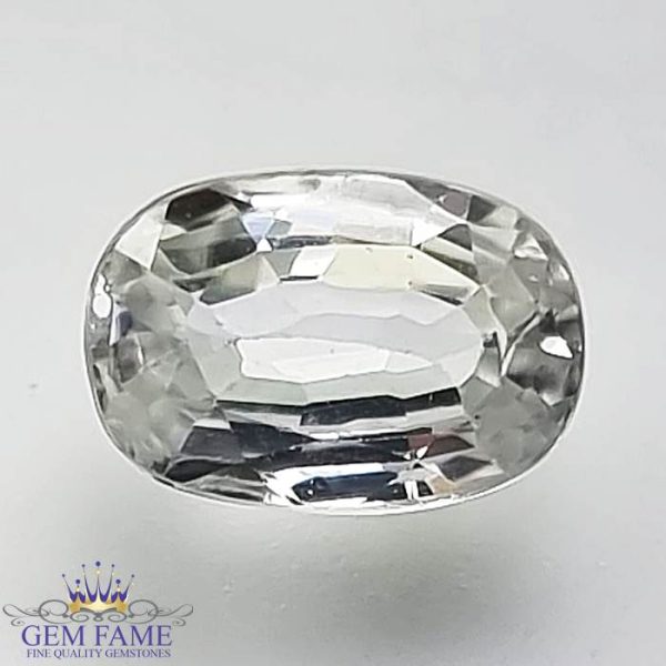 White Zircon 2.81ct Gemstone Cambodia