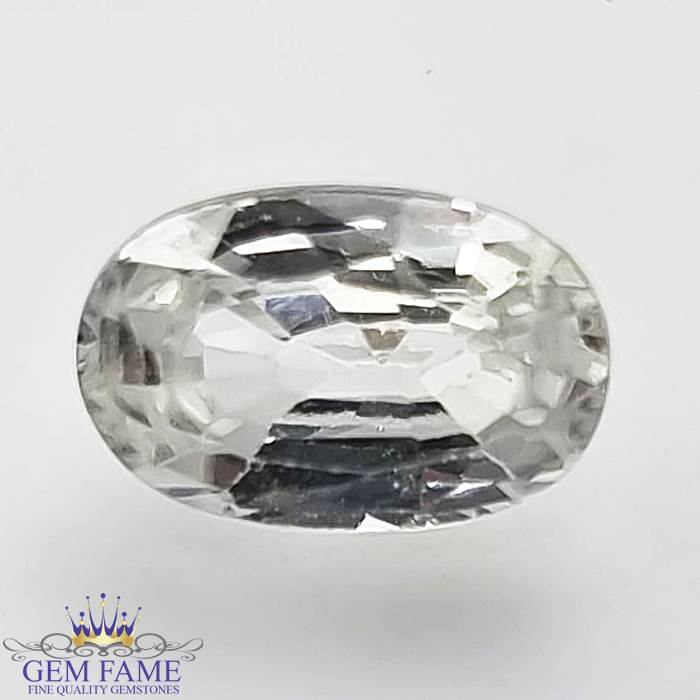 White Zircon 2.10ct Gemstone Cambodia