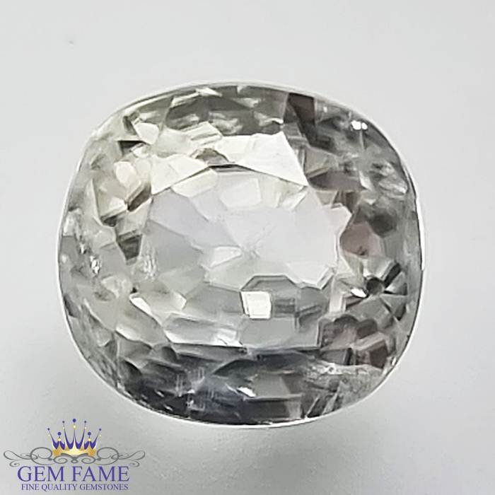 White Zircon 2.78ct Gemstone Cambodia