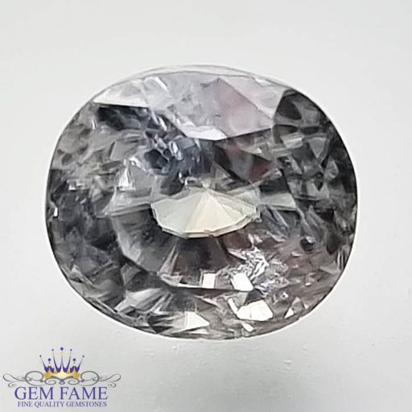 White Zircon 3.46ct Gemstone Cambodia