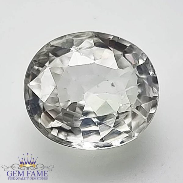 White Zircon 2.23ct Gemstone Cambodia