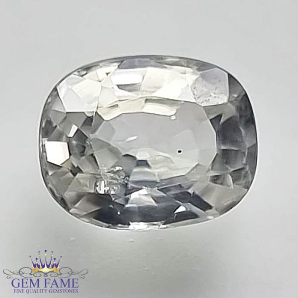 White Zircon 2.59ct Gemstone Cambodia