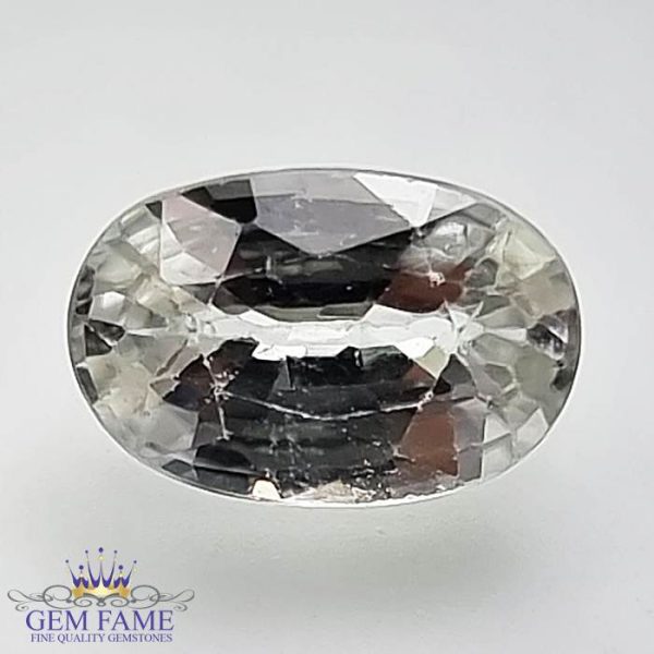 White Zircon 2.48ct Gemstone Cambodia