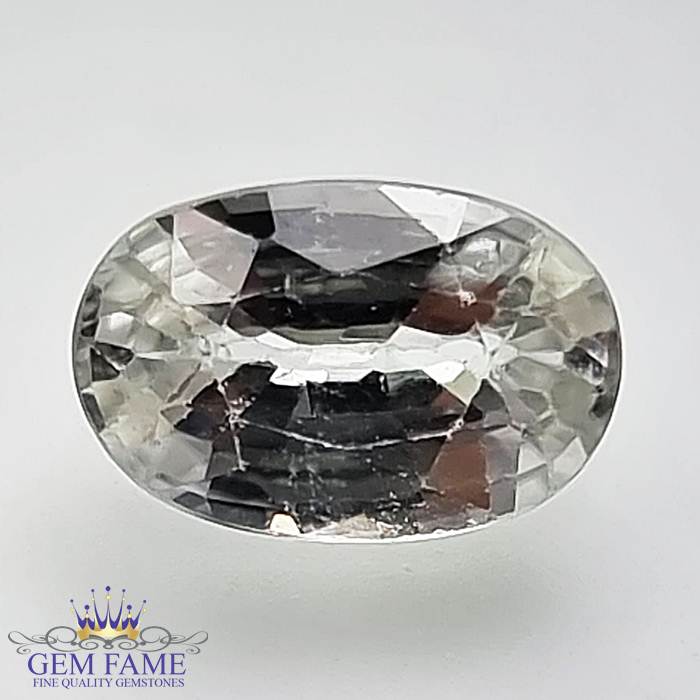 White Zircon 2.48ct Gemstone Cambodia