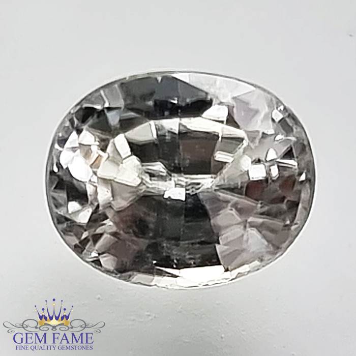 White Zircon 1.79ct Gemstone Cambodia