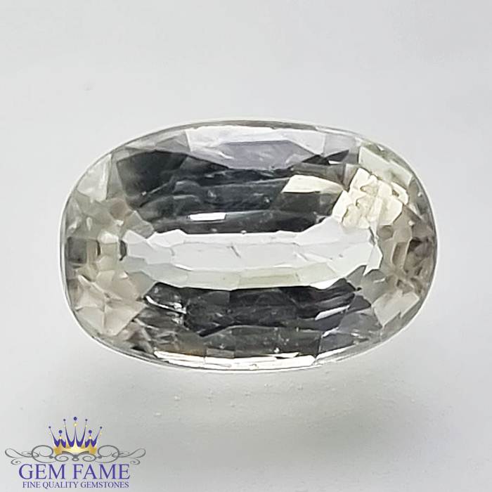 White Zircon 2.92ct Gemstone Cambodia