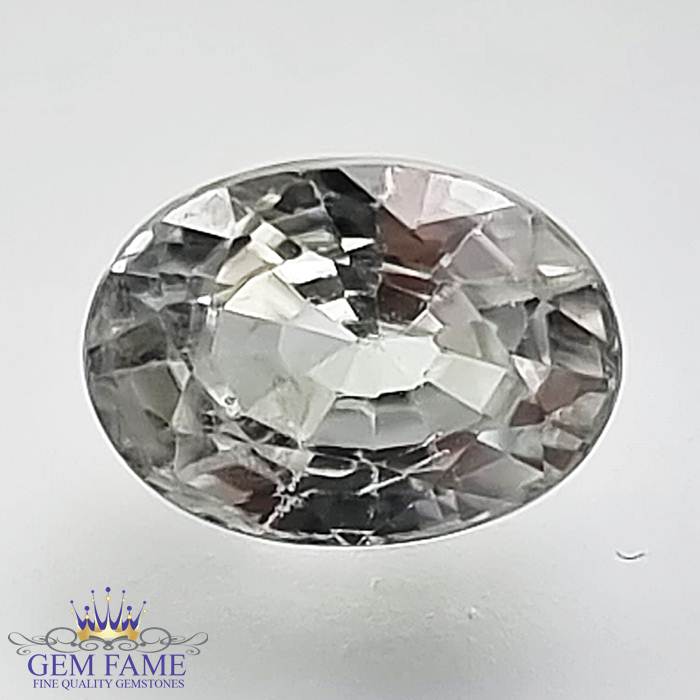 White Zircon 2.39ct Gemstone Cambodia