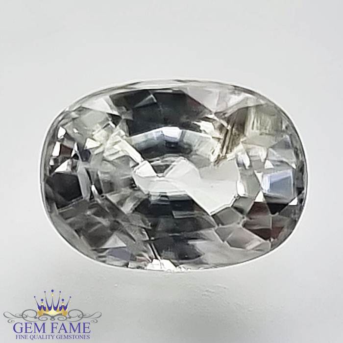 White Zircon 2.31ct Gemstone Cambodia