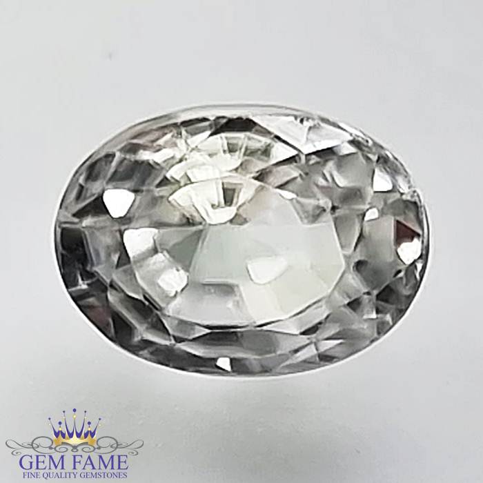 White Zircon 1.79ct Gemstone Cambodia