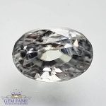 White Zircon 2.27ct Gemstone Cambodia
