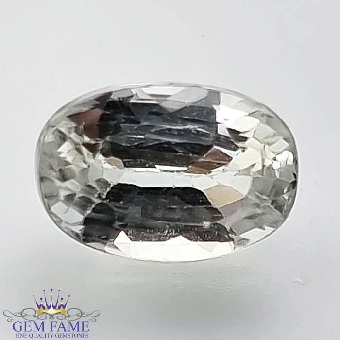 White Zircon 2.40ct Gemstone Cambodia