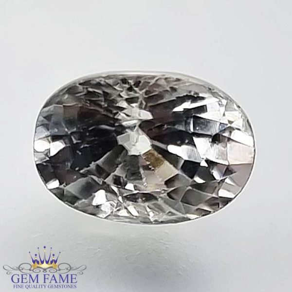 White Zircon 2.11ct Gemstone Cambodia