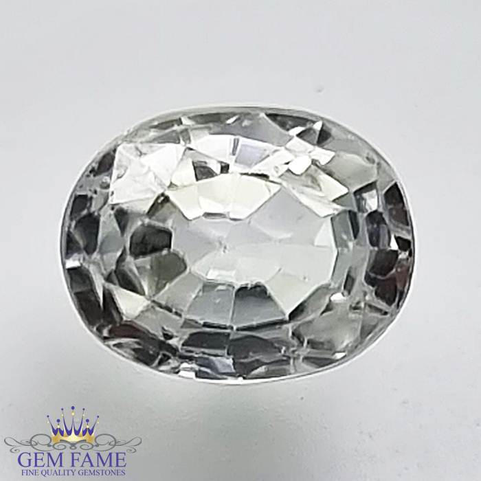 White Zircon 2.11ct Gemstone Cambodia