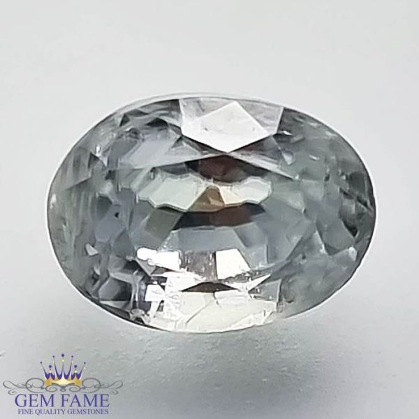 White Zircon 2.46ct Gemstone Cambodia