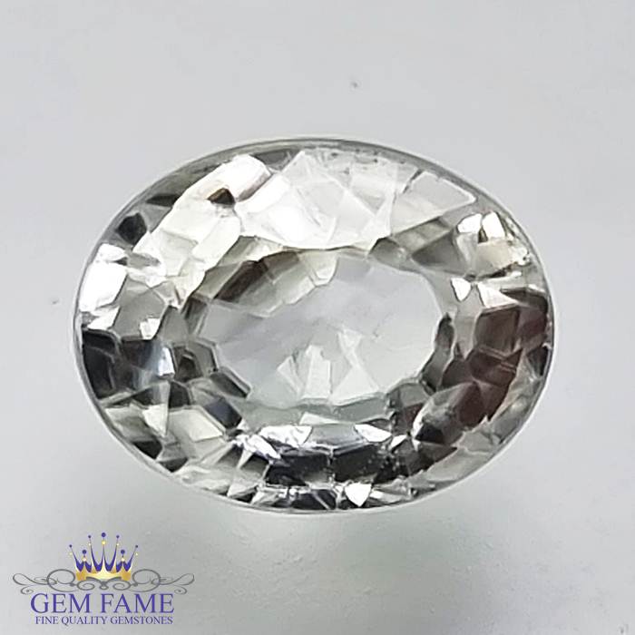 White Zircon 2.27ct Gemstone Cambodia