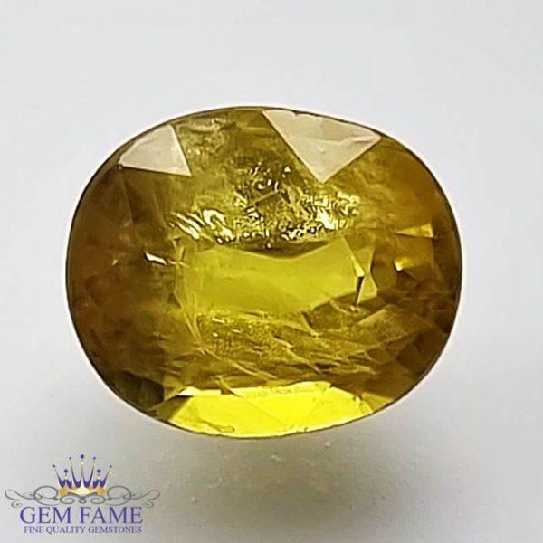 Yellow Sapphire 2.29ct Natural Gemstone Thailand