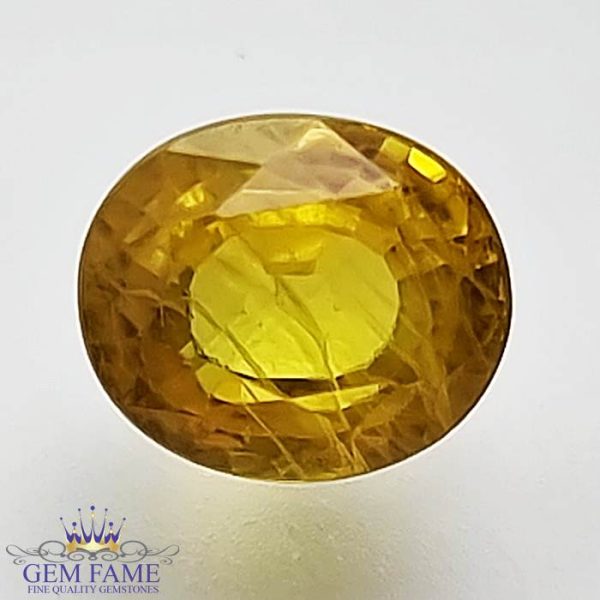 Yellow Sapphire 1.98ct Natural Gemstone Thailand
