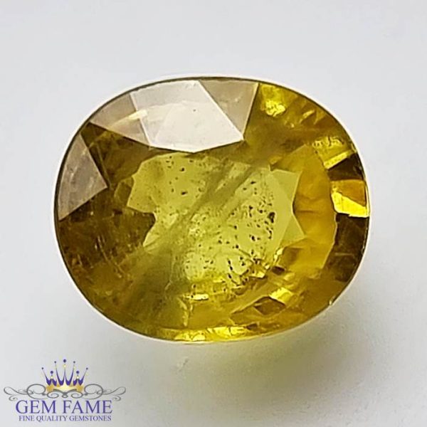Yellow Sapphire 2.07ct Natural Gemstone Thailand