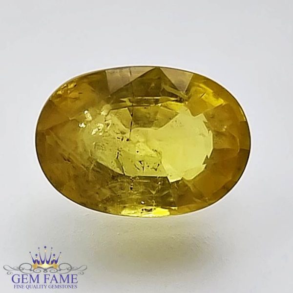 Yellow Sapphire 2.12ct Natural Gemstone Thailand