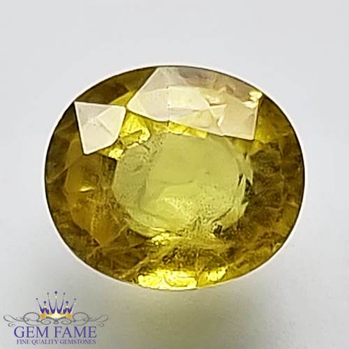 Yellow Sapphire 1.48ct Natural Gemstone Thailand