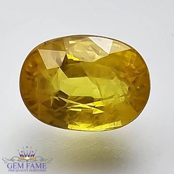 Yellow Sapphire 2.13ct Natural Gemstone Thailand