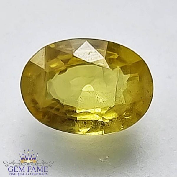 Yellow Sapphire 1.29ct Natural Gemstone Thailand