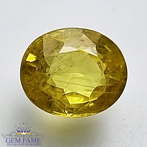 Yellow Sapphire 1.77ct Natural Gemstone Thailand
