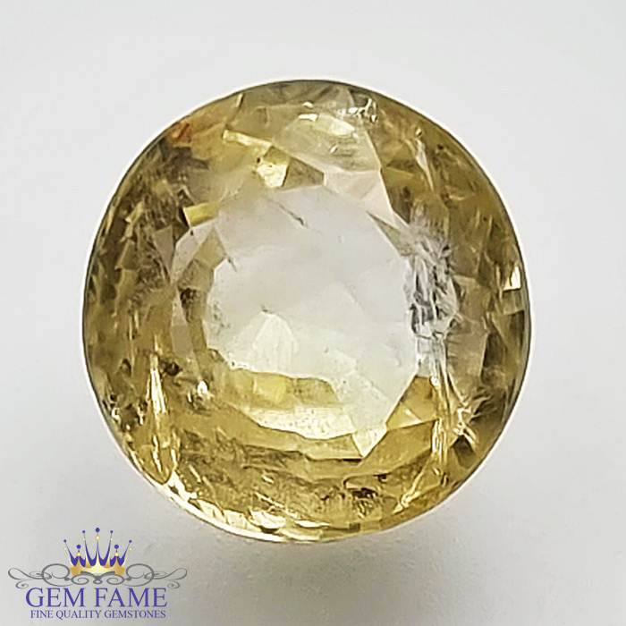 Yellow Sapphire 3.07ct (Pukhraj) Stone Ceylon