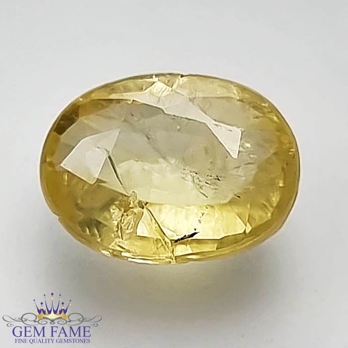 Yellow Sapphire 3.15ct (Pukhraj) Stone Ceylon
